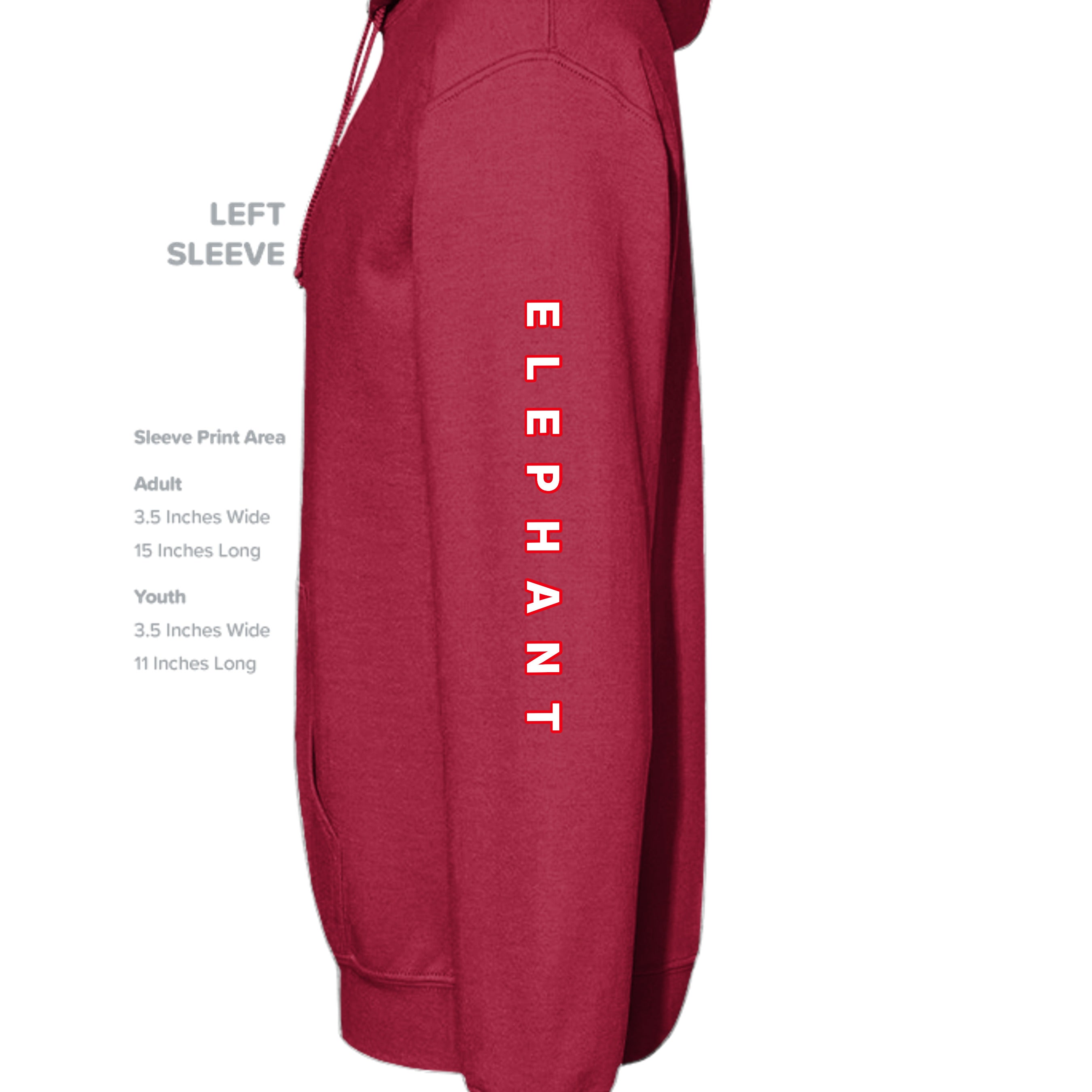 CHERRY RED - G185 - SLEEVE_LEFT